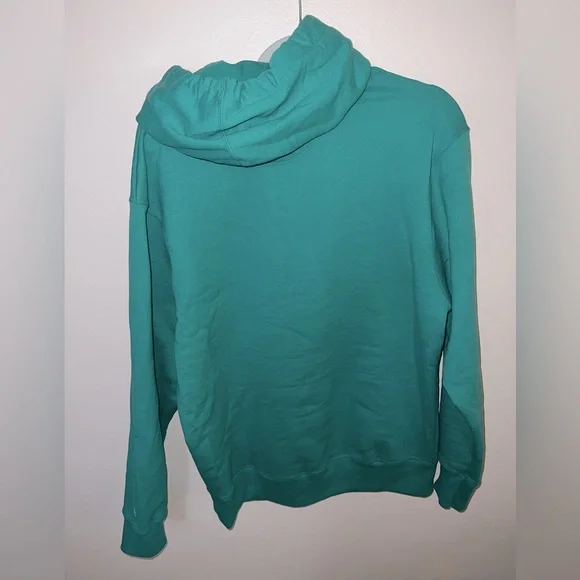 CHAMPION Women’s Oversized Powerblend Hoodie Green SIZE MEDIUM - Picture 3 of 4